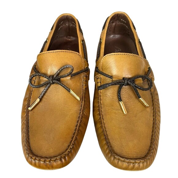 Bacco Bucci Italy Loafers  Men\'s Size 9.5  Tan Leather Driving Moc Shoes main image 8